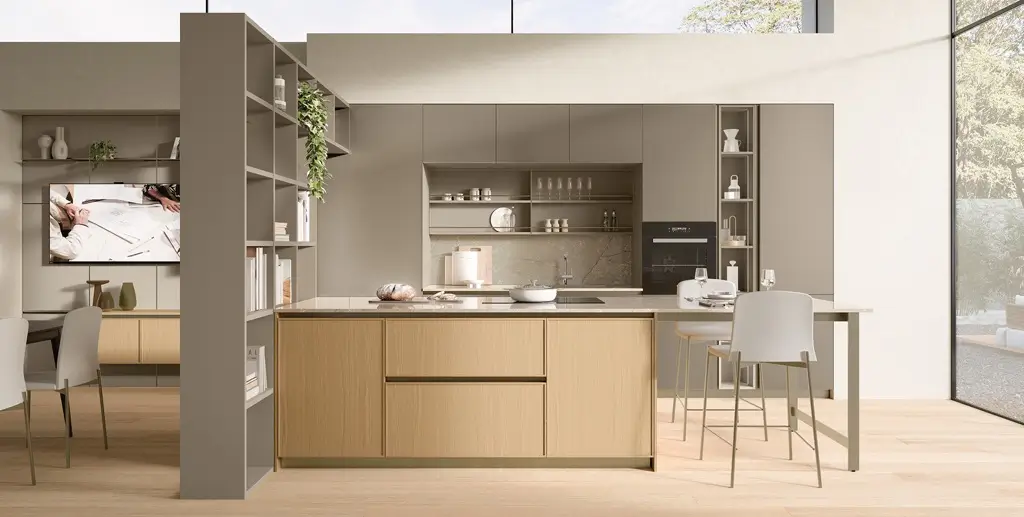 Veneta Cucine Sakura, stile Japandi, pedrazzini arreda