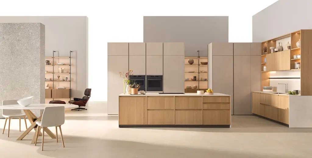 Veneta Cucine Sakura, stile Japandi, pedrazzini arreda