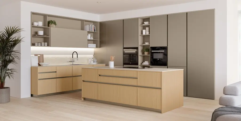 Veneta Cucine Sakura, stile Japandi, pedrazzini arreda
